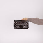 Ultra - Rare Runway Chanel 2014 Chocolate Patent Metal Handle Clutch - FashioNica