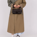 Ultra - Rare Runway Chanel 2014 Chocolate Patent Metal Handle Clutch - FashioNica