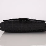 Ultra - Rare Vintage Fendi Lizard - Trimmed Beaded Zucchino Mother of Pearl Baguette - FashioNica