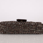 Ultra - Rare Vintage Fendi Zucca Beaded & Wood Baguette - FashioNica