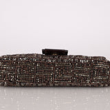 Ultra - Rare Vintage Fendi Zucca Beaded & Wood Baguette - FashioNica