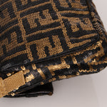 Ultra - Rare Vintage Fendi Zucca Sequin Snakeskin Baguette - FashioNica