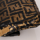Ultra - Rare Vintage Fendi Zucca Sequin Snakeskin Baguette - FashioNica