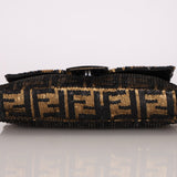 Ultra - Rare Vintage Fendi Zucca Sequin Snakeskin Baguette - FashioNica