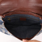 Vintage Celine Triomphe Denim Ava Shoulder Bag - FashioNica