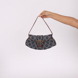 Vintage Celine Triomphe Denim Ava Shoulder Bag - FashioNica
