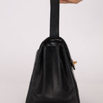 Vintage Chanel 1991 Lambskin Turnlock Kelly Top Handle 24K GP - FashioNica