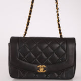 Vintage Chanel 1993 Lambskin Small Diana 24k GP - FashioNica