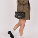 Vintage Chanel 1993 Lambskin Small Diana 24k GP - FashioNica