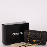 Vintage Chanel 1993 Lambskin Small Diana 24k GP - FashioNica