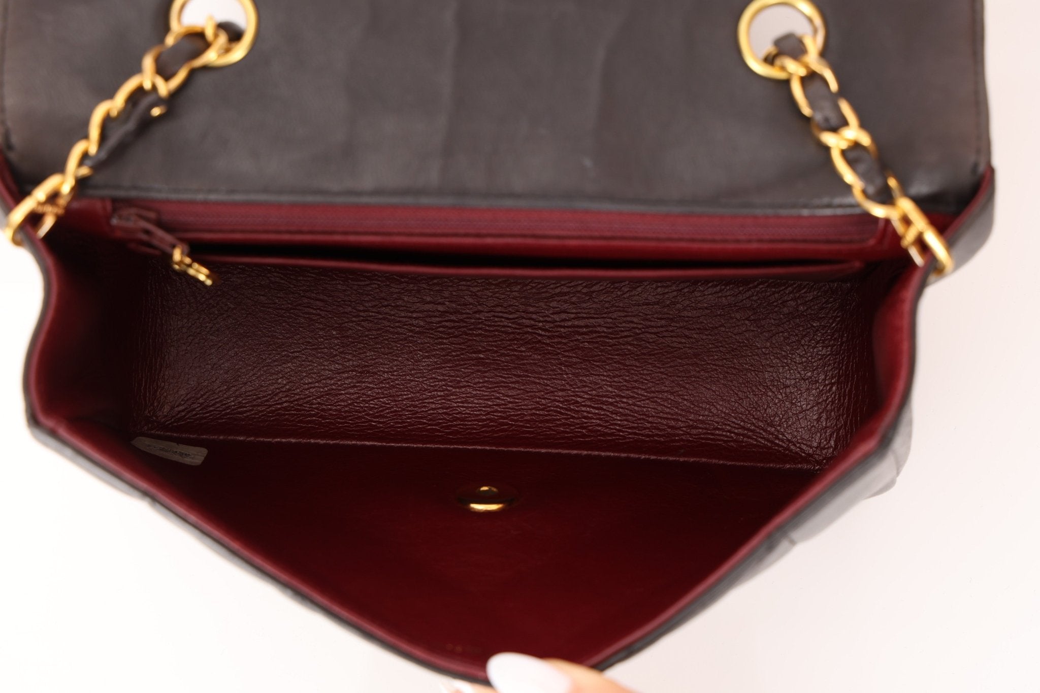 Vintage Chanel 1993 Lambskin Small Diana 24k GP - FashioNica