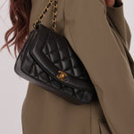 Vintage Chanel 1993 Lambskin Small Diana 24k GP - FashioNica