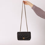 Vintage Chanel 1993 Lambskin Small Diana 24k GP - FashioNica