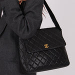 Vintage Chanel 1996 Caviar Turnlock Shoulder Bag - FashioNica