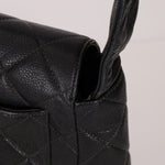 Vintage Chanel 1996 Caviar Turnlock Shoulder Bag - FashioNica