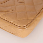 Vintage Chanel 2009 Caviar Timeless Beige Pochette - FashioNica