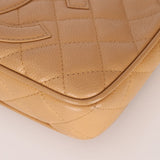 Vintage Chanel 2009 Caviar Timeless Beige Pochette - FashioNica