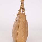 Vintage Chanel 2009 Caviar Timeless Beige Pochette - FashioNica