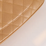 Vintage Chanel 2009 Caviar Timeless Beige Pochette - FashioNica