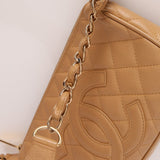 Vintage Chanel 2009 Caviar Timeless Beige Pochette - FashioNica