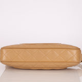 Vintage Chanel 2009 Caviar Timeless Beige Pochette - FashioNica