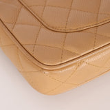 Vintage Chanel 2009 Caviar Timeless Beige Pochette - FashioNica