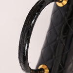 Vintage Chanel 24K GP Patent Kelly Top Handle - FashioNica