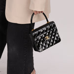 Vintage Chanel 24K GP Patent Kelly Top Handle - FashioNica