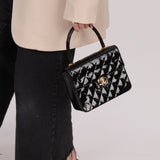 Vintage Chanel 24K GP Patent Kelly Top Handle - FashioNica