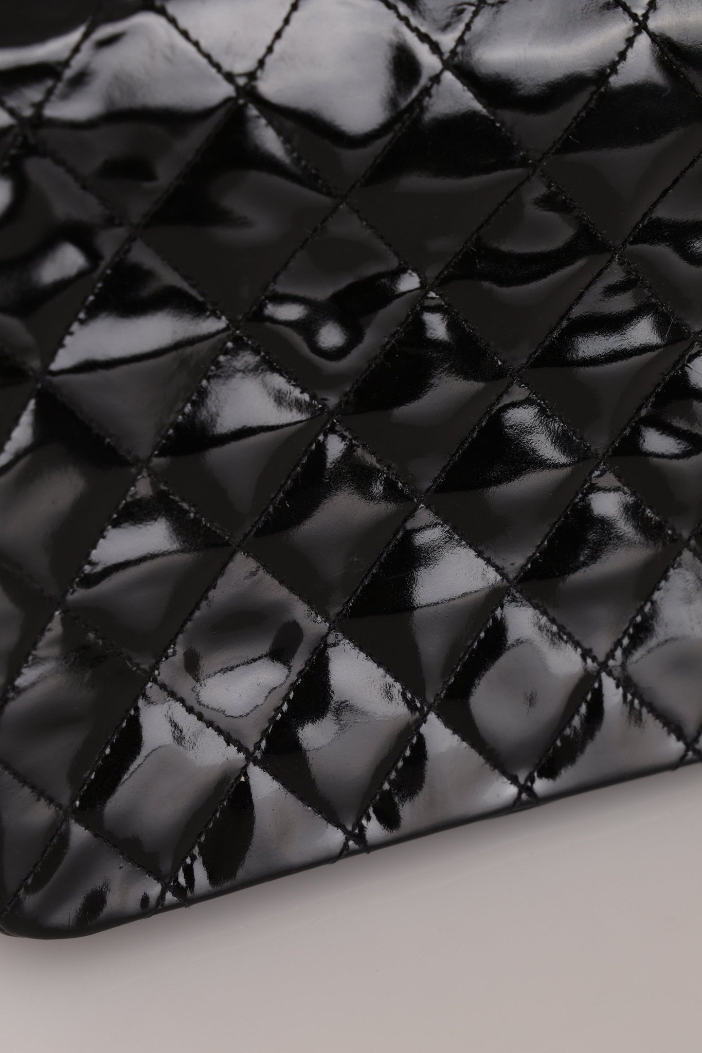 Vintage Chanel 24K GP Patent Kelly Top Handle - FashioNica