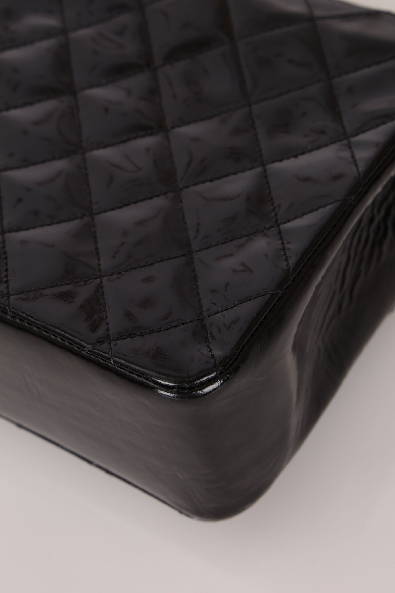 Vintage Chanel 24K GP Patent Kelly Top Handle - FashioNica