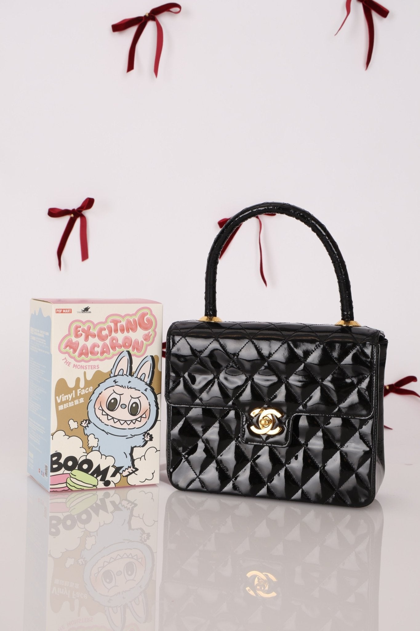 Vintage Chanel 24K GP Patent Kelly Top Handle - FashioNica