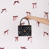 Vintage Chanel 24K GP Patent Kelly Top Handle - FashioNica