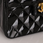 Vintage Chanel 24K GP Patent Kelly Top Handle - FashioNica