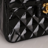 Vintage Chanel 24K GP Patent Kelly Top Handle - FashioNica