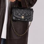Vintage Chanel Lambskin Small Diana - FashioNica