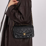 Vintage Chanel Lambskin Small Diana - FashioNica