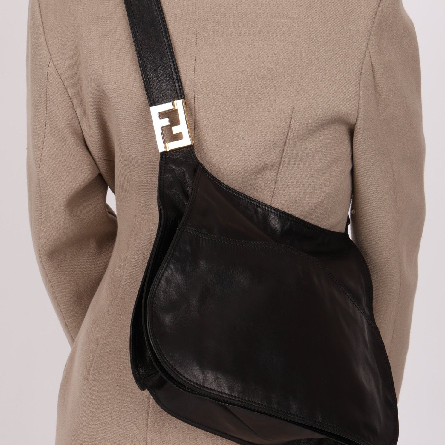 Vintage Fendi Crescent Hobo Bag - FashioNica