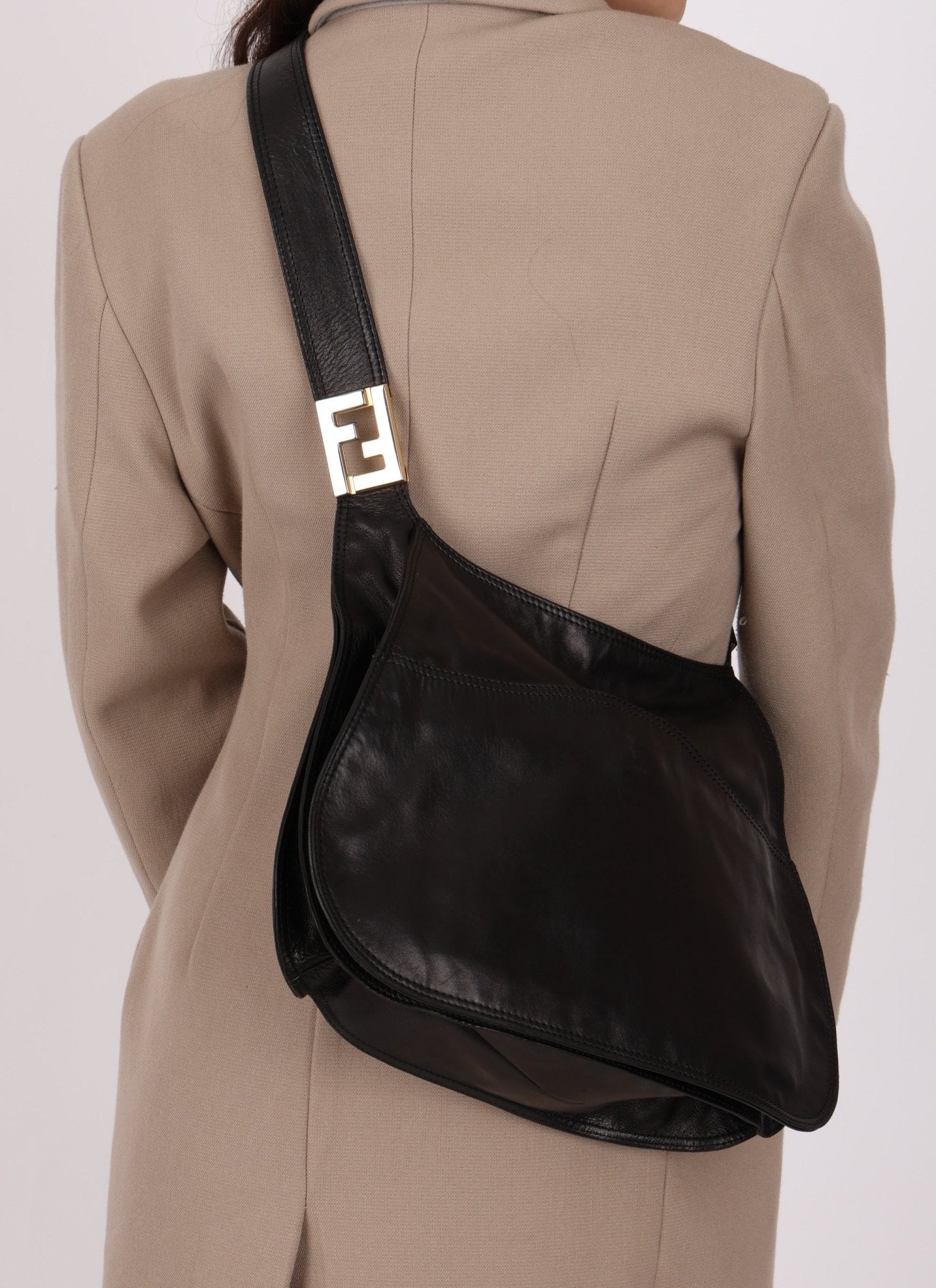 Vintage Fendi Crescent Hobo Bag - FashioNica
