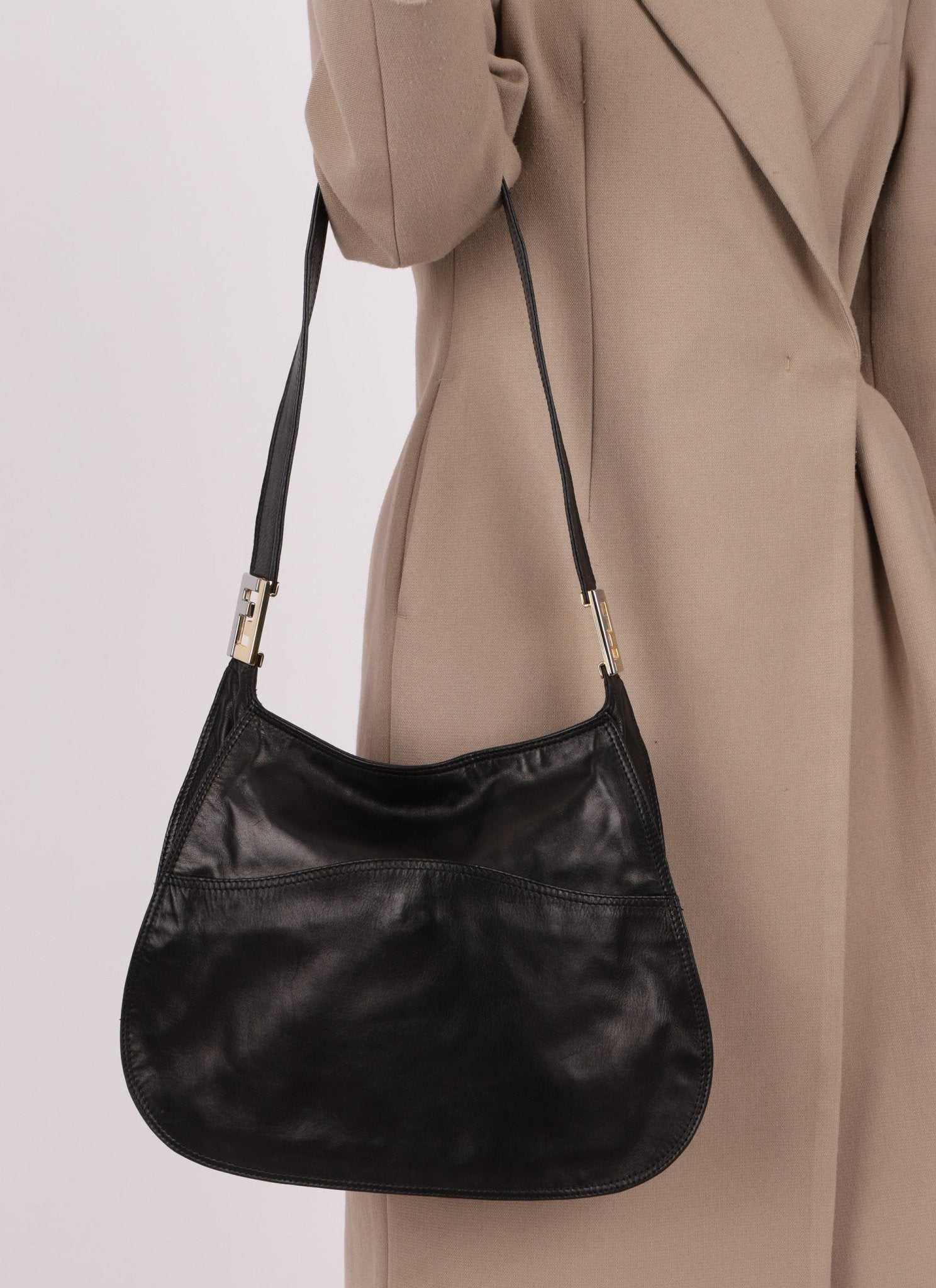 Vintage Fendi Crescent Hobo Bag - FashioNica