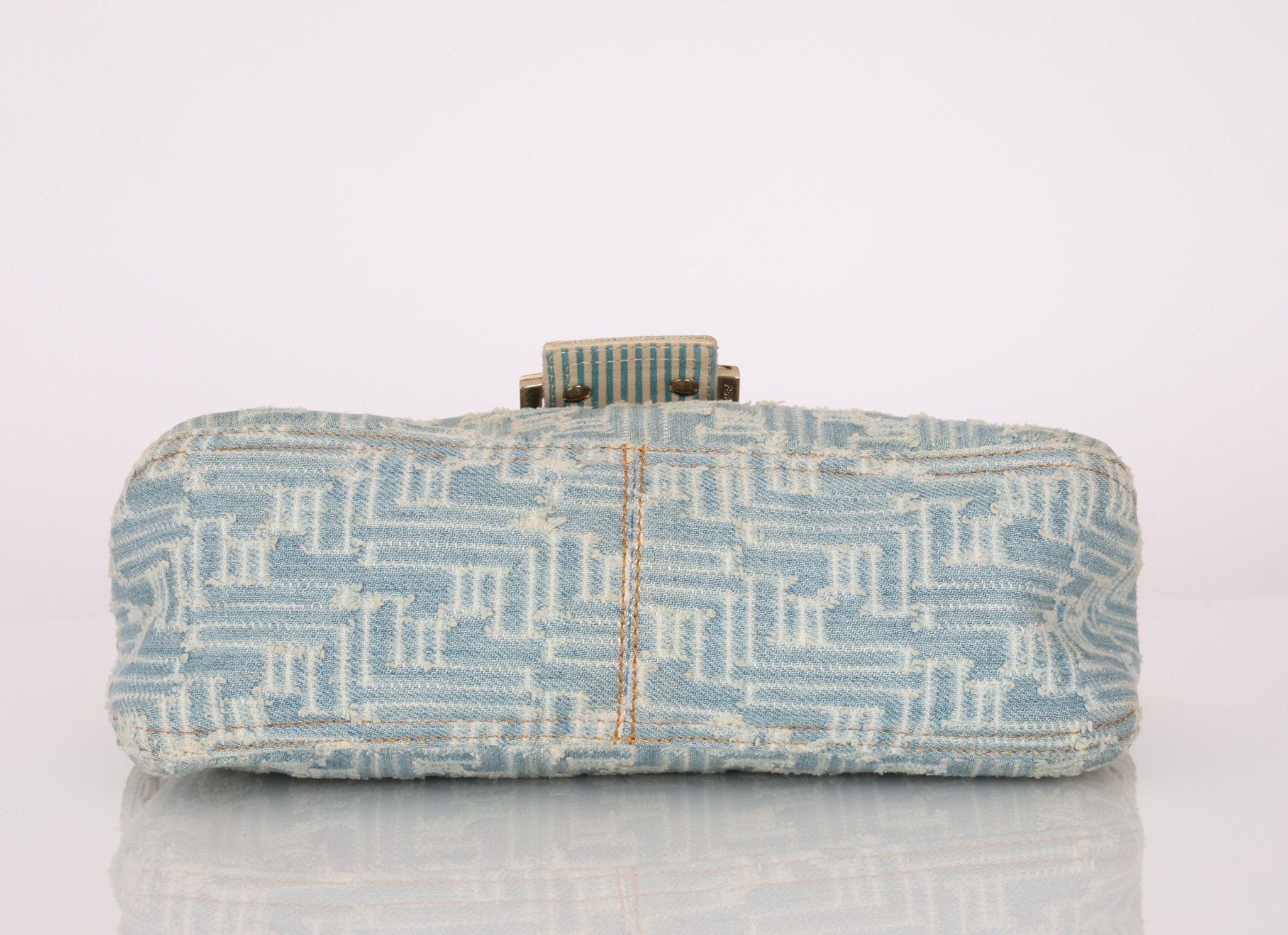 Vintage Fendi Denim Baguette - FashioNica