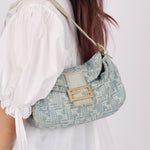 Vintage Fendi Denim Baguette - FashioNica