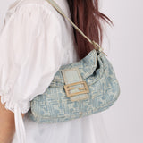 Vintage Fendi Denim Baguette - FashioNica