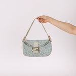 Vintage Fendi Denim Baguette - FashioNica