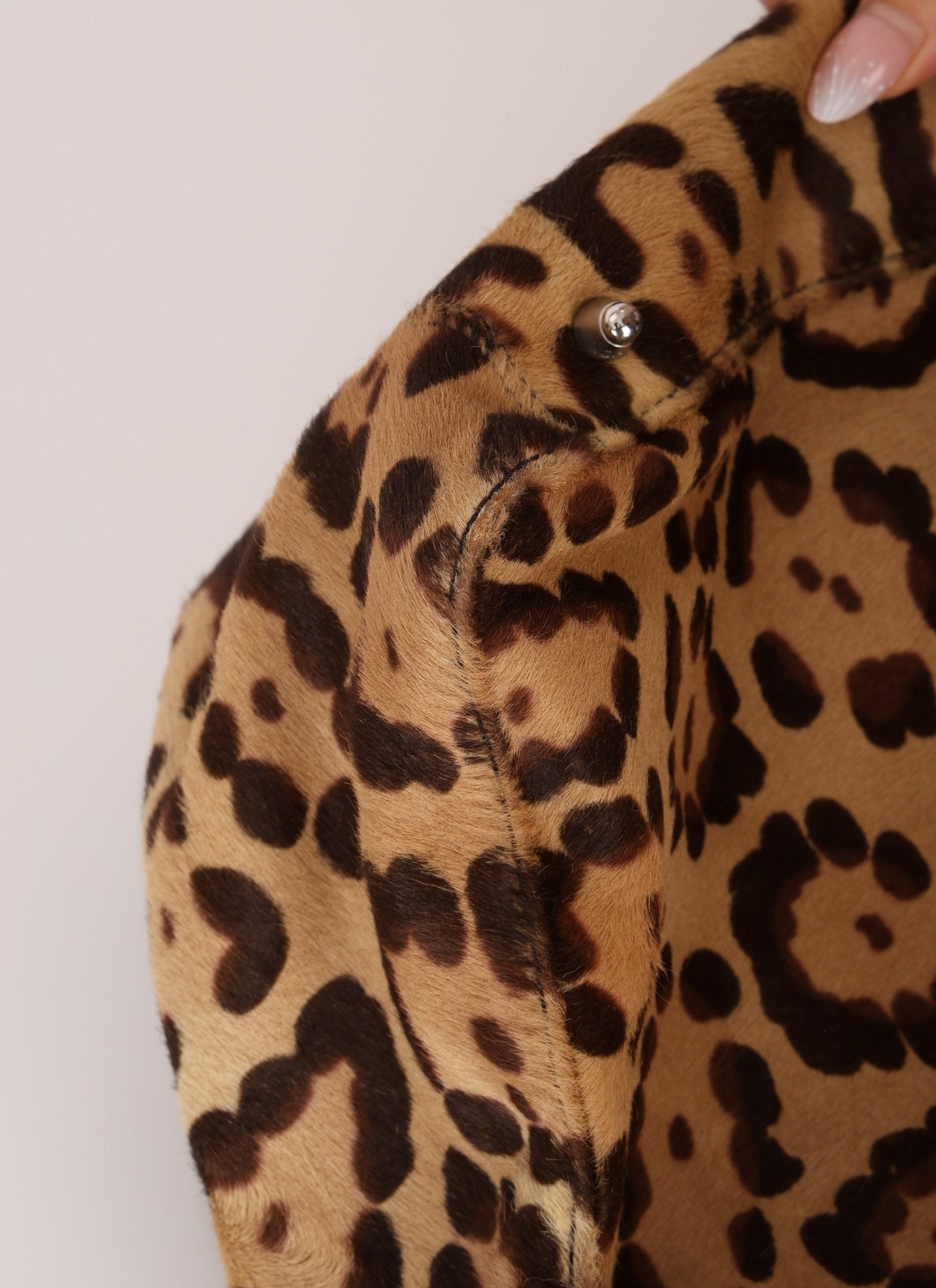 Vintage Fendi Jaguar Print Pony Hair Large Tote - FashioNica