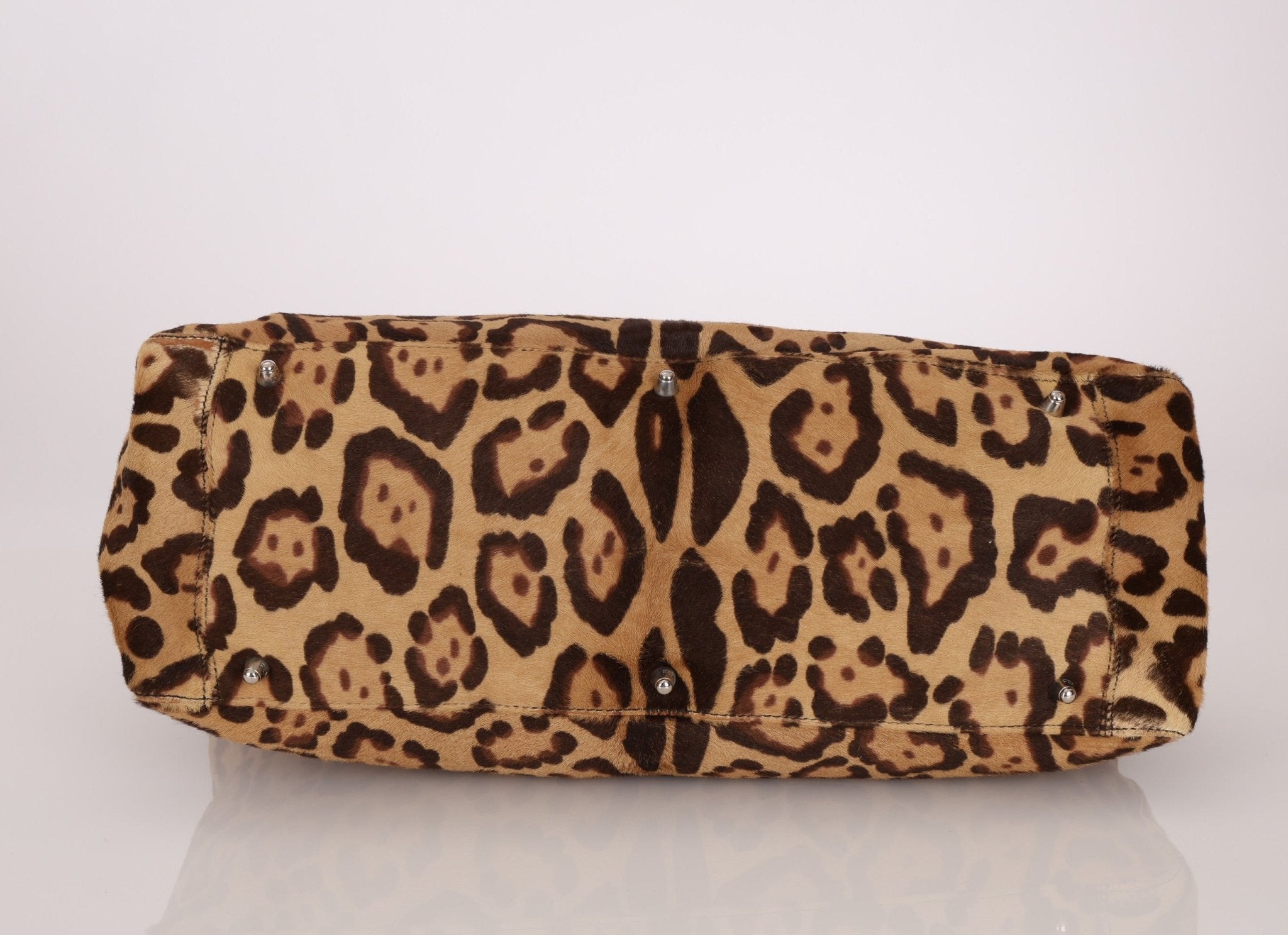 Vintage Fendi Jaguar Print Pony Hair Large Tote - FashioNica