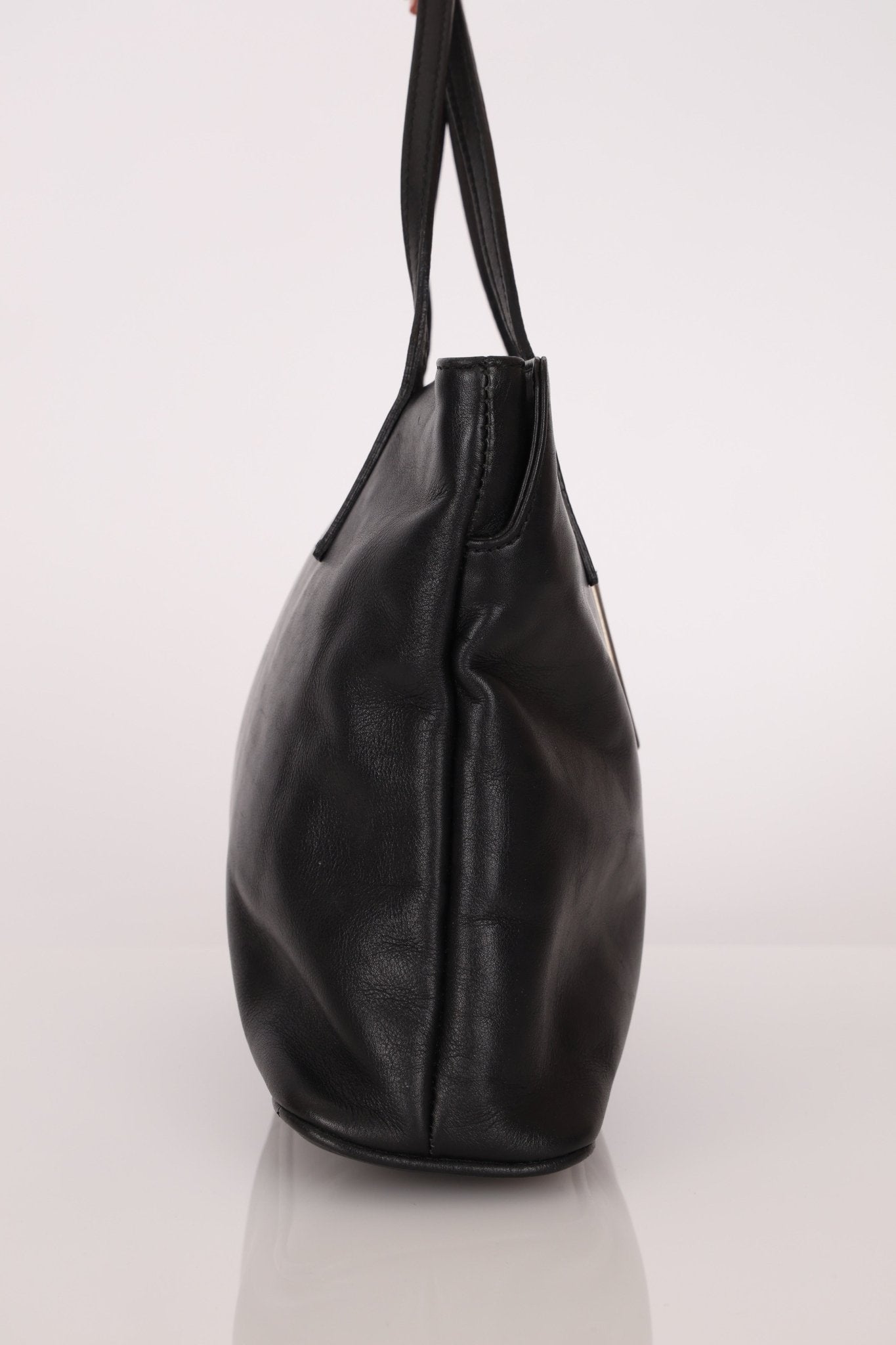 Vintage Fendi Leather Black Mini Tote - FashioNica