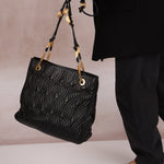 Vintage Fendi Leather Pasta Tote Bag - FashioNica