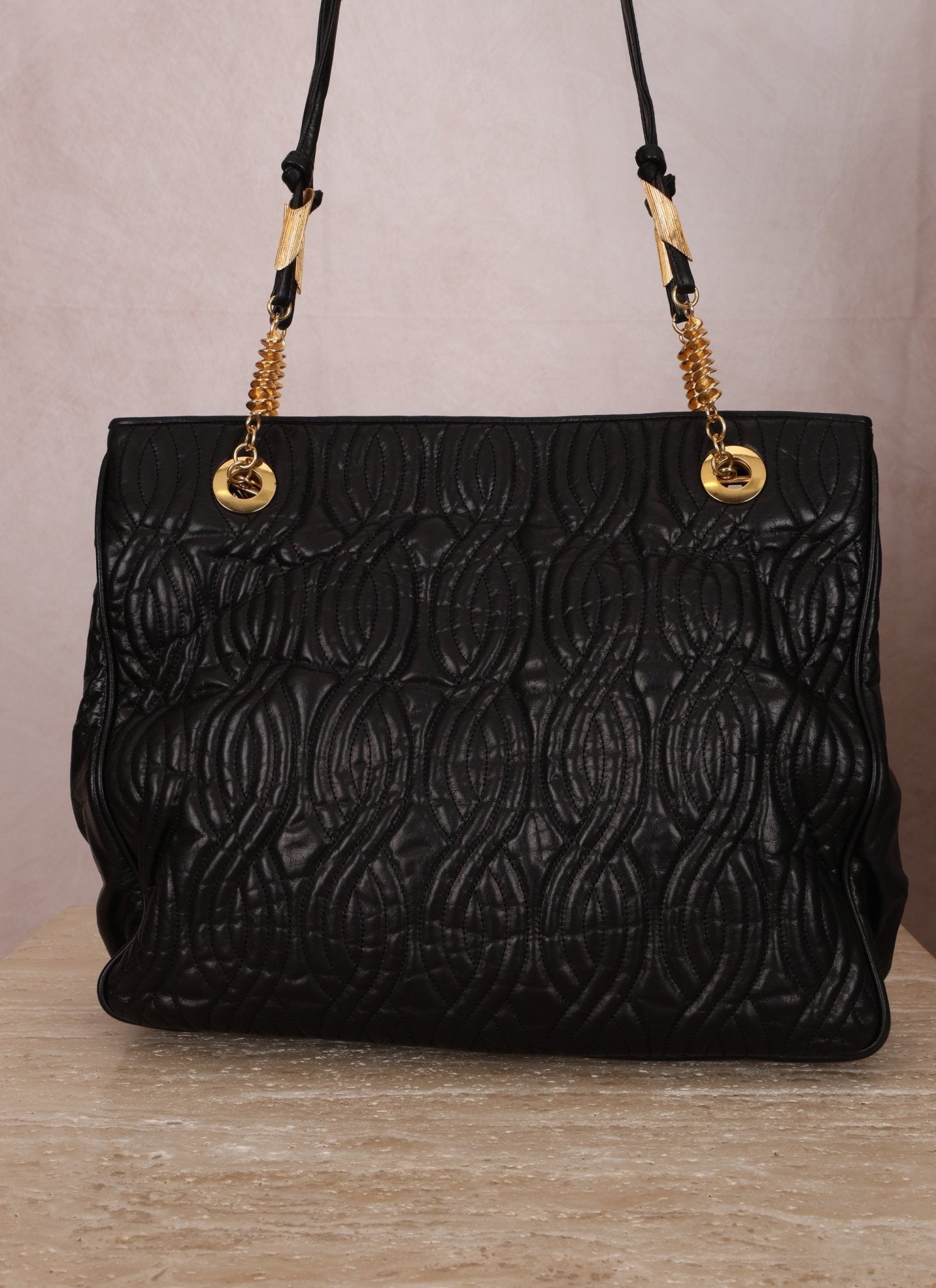 Vintage Fendi Leather Pasta Tote Bag - FashioNica