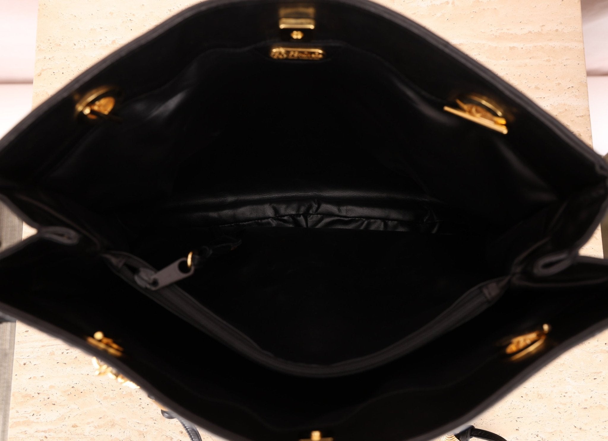 Vintage Fendi Leather Pasta Tote Bag - FashioNica